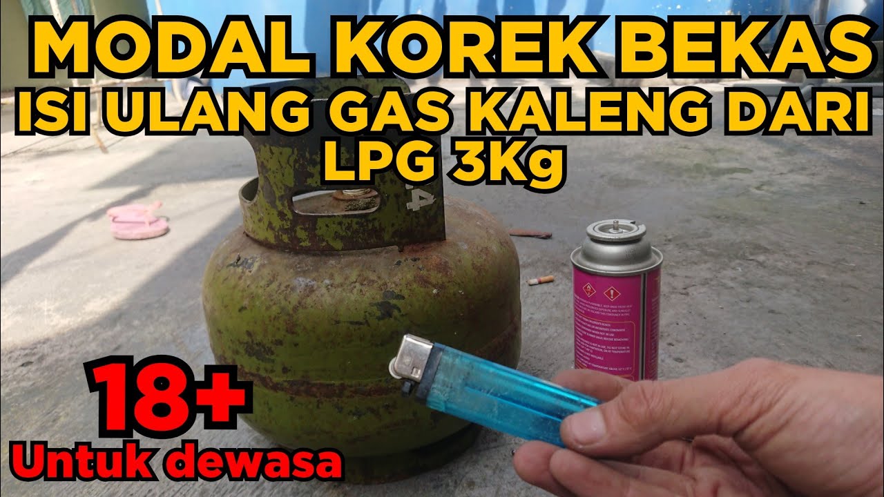 #HD Isi ulang / transfer gas kaleng dari LPG 3kg