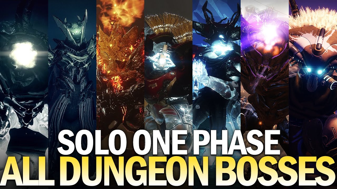 Solo One Phase All Dungeon Bosses [Destiny 2]