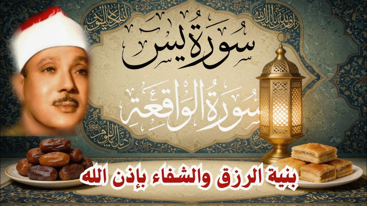 ‏‏‏‏‏‏‏‏سورة يس وسورة الواقعة  الشيخ عبدالباسط عبدالصمد  بنية الرزق والشفاء باذن الله   نسخة   نسخة