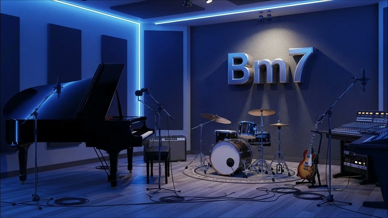 Bass - Bm7 - Backingtrack - Soft Charm Funk 100BPM - Aeolian, Dorian and Phrygian Mode