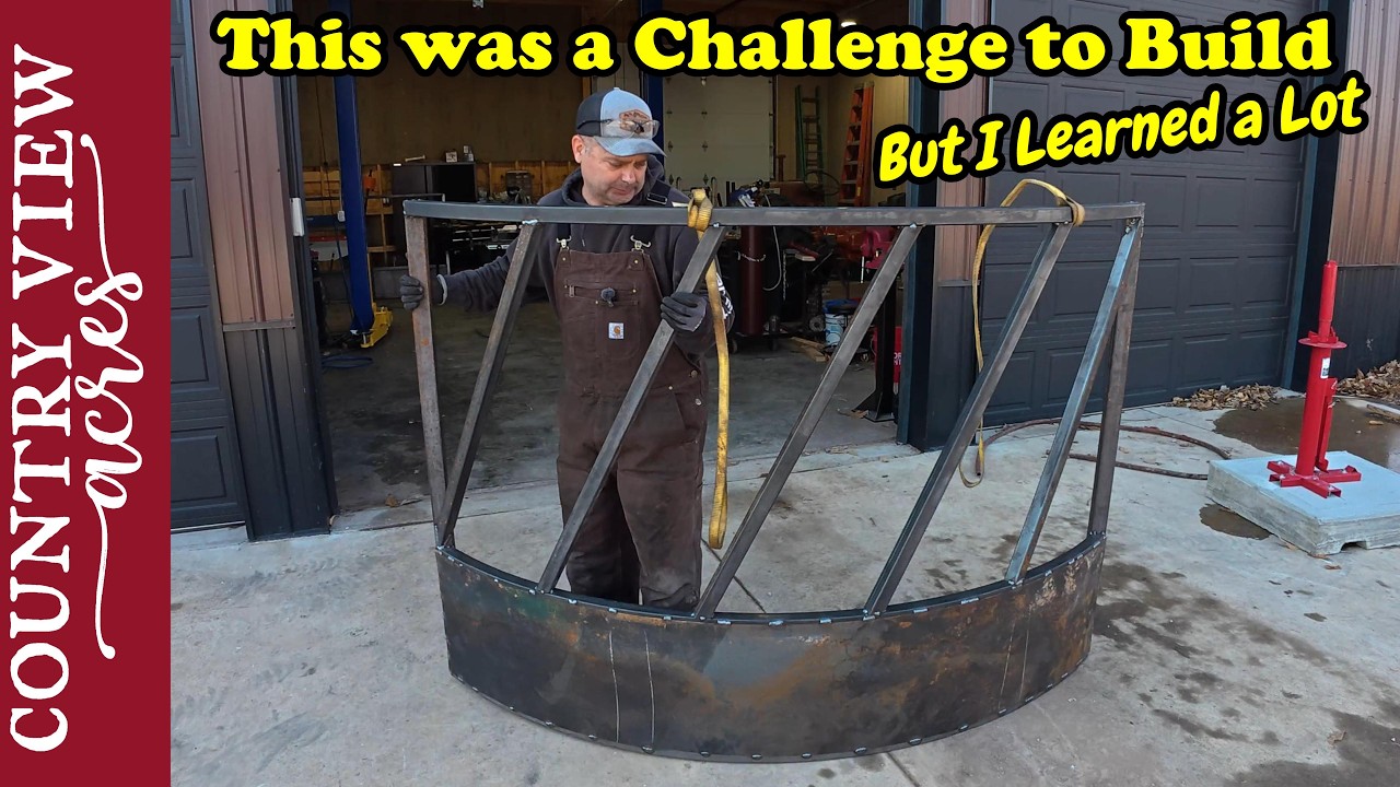 Fabricating a Curved Fenceline Feeder Panel.  Trying my Best to Keep it Square on a Curve.