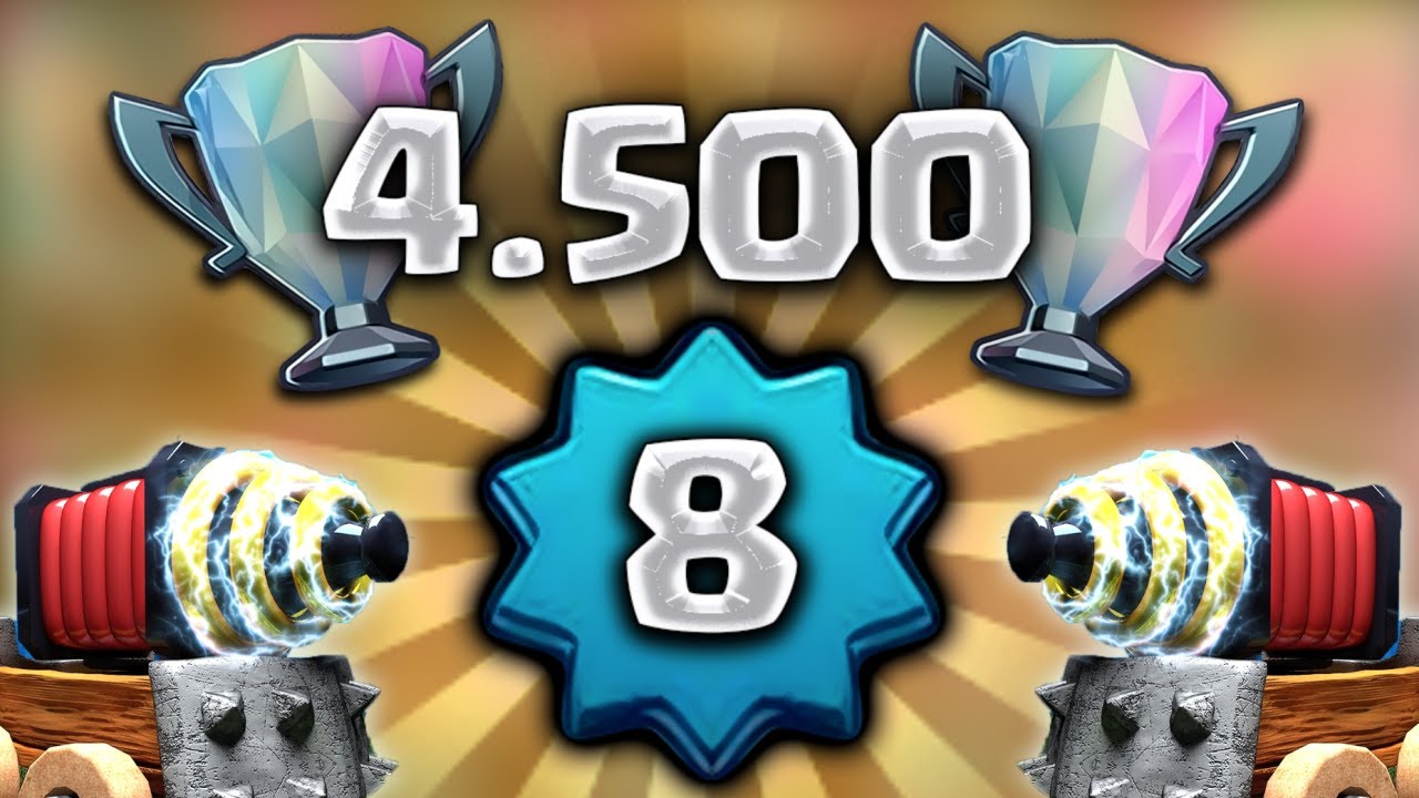 ¡¡ NIVEL 8 EN 4500 COPAS !! PROBAMOS SU MAZO SECRETO !! | Clash Royale [XHEO]