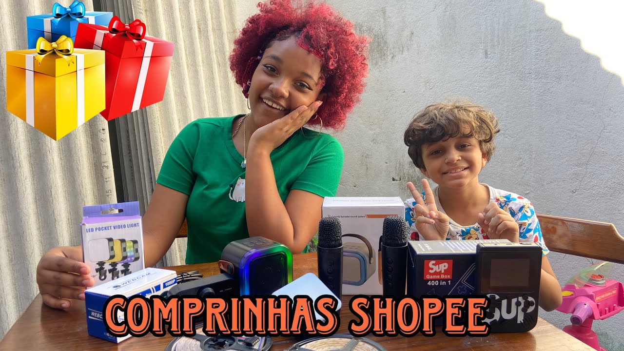 COMPRINHAS DA SHOPEE 🧡/ Abrindo os Pacotes 📦🥳 #shopee