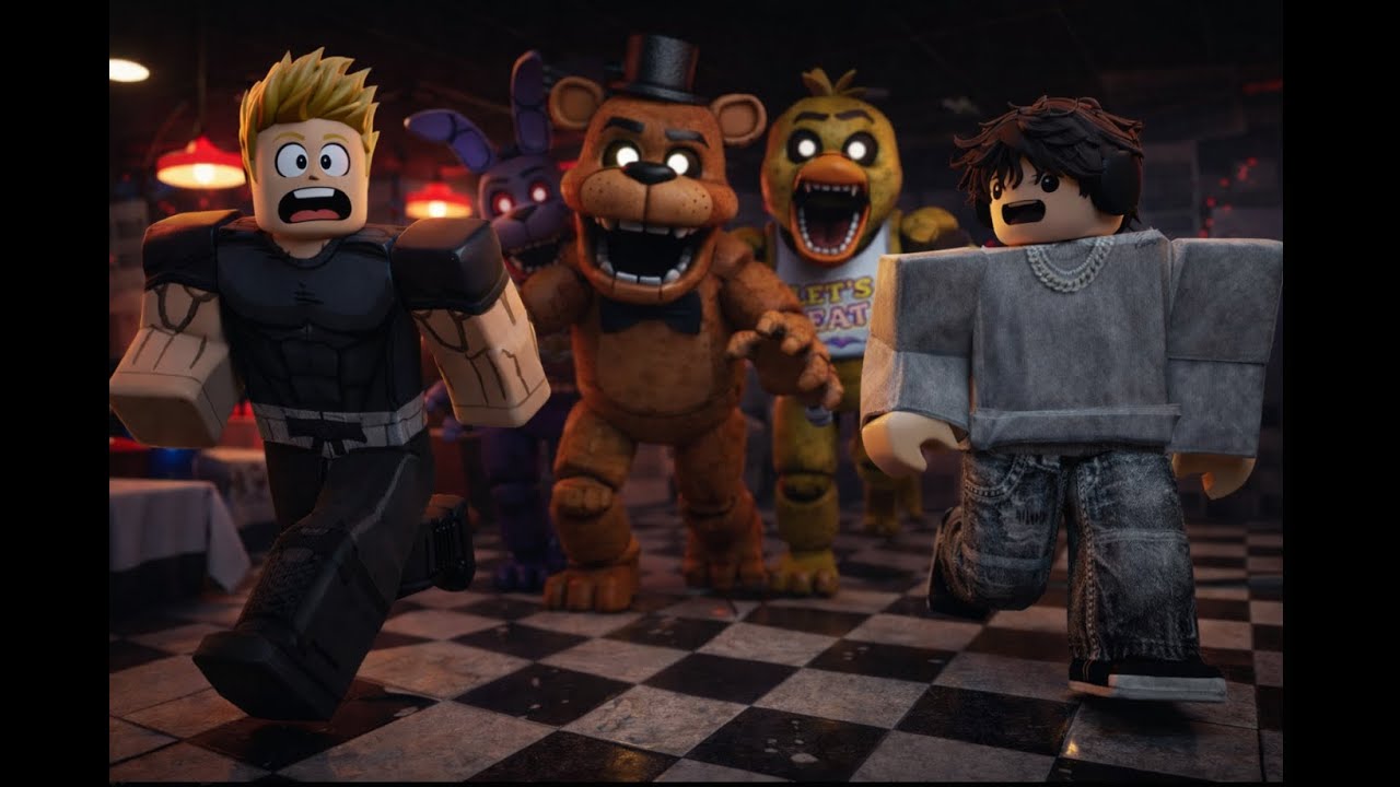 Je joue à five nights at freddy avec suli ( j'ai eu trop peur )
