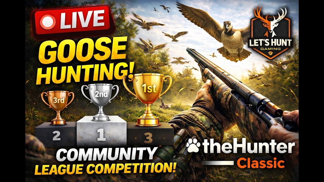 LIVE Goose Hunting – Community League Competition! Can I Reach Top 3? 🏆 #thehunterclassic