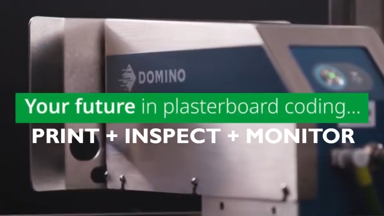 Domino Cx350i Coding on Plasterboard | Vision Inspection & Cloud Monitoring