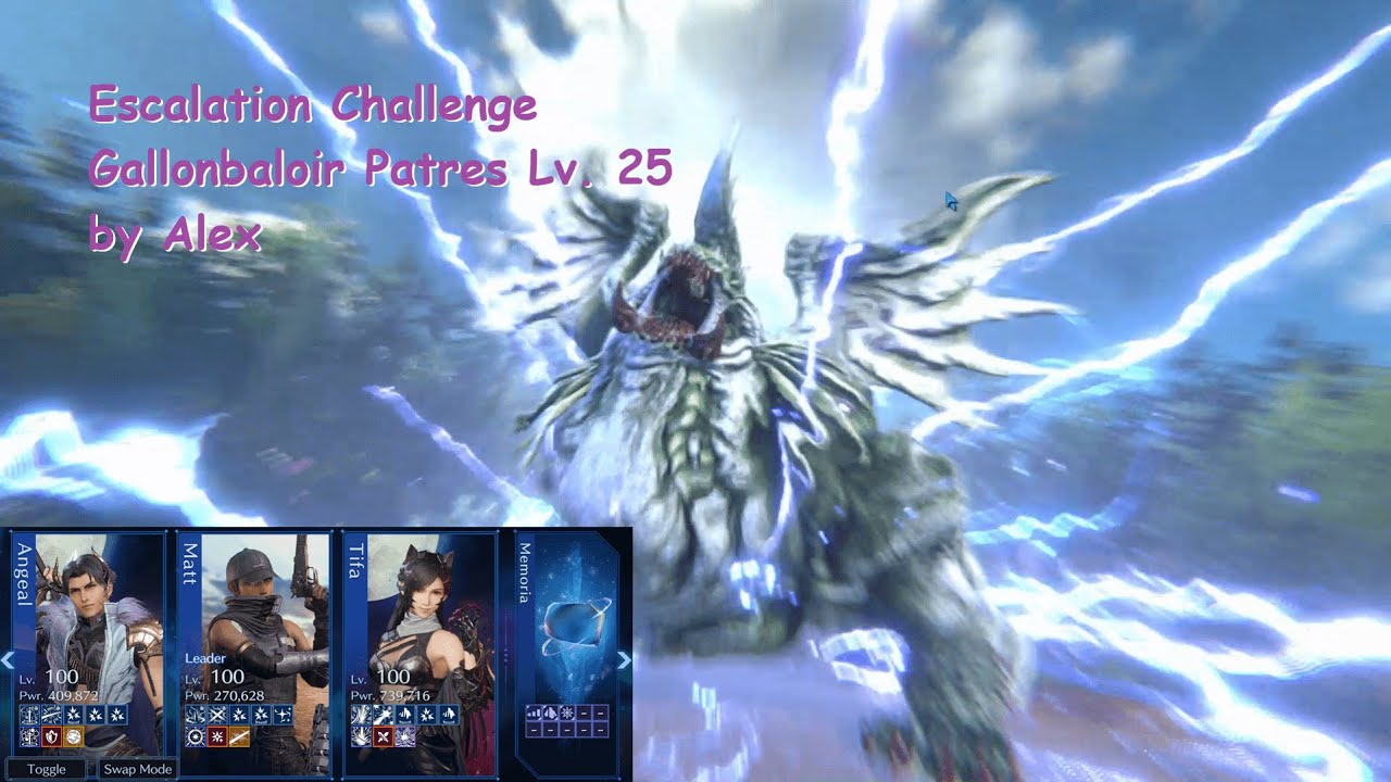 FF7 Ever Crisis - Escalation Challenge: Gallonbaloir Patres Lv. 25 by Alex