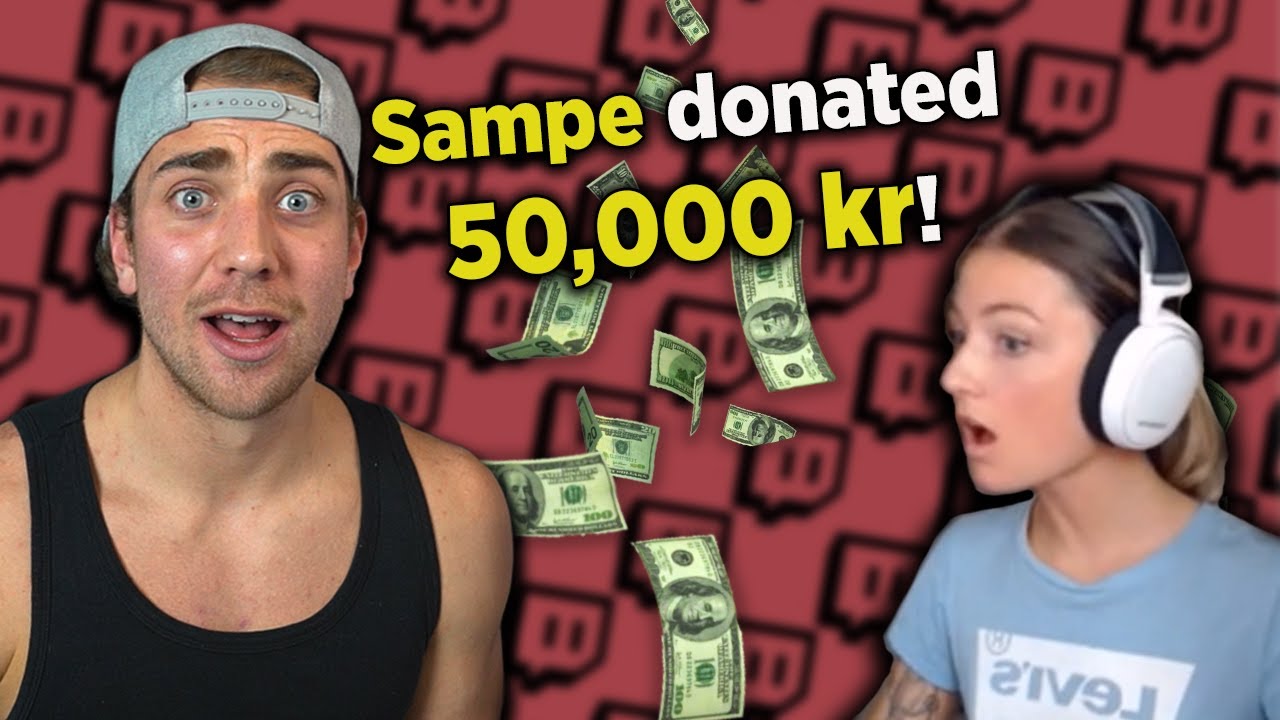 Donerar 50.000kr till streamers