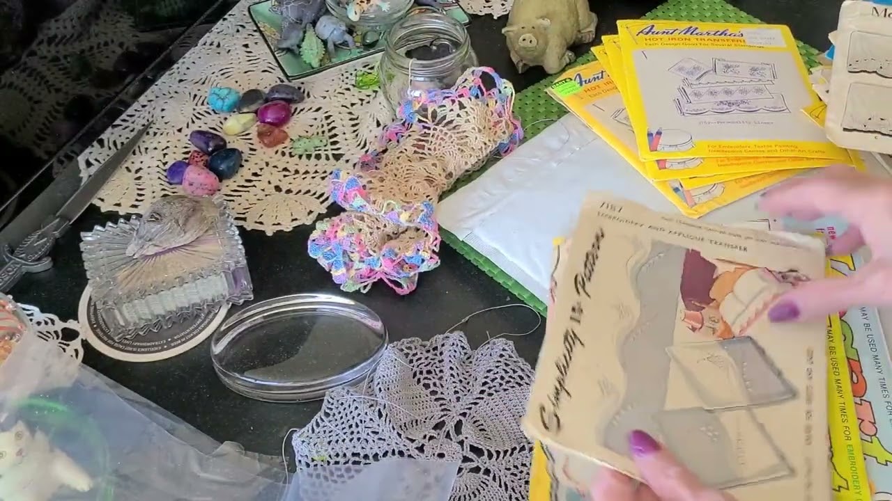 Embroidery, Crewel Patterns Threads, a little Pandora & Trollbeads