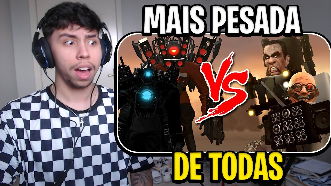 Titan Cameraman e Titan Speakerman Vs G-man e Scientist Toilet - Batalha de rap | REACT