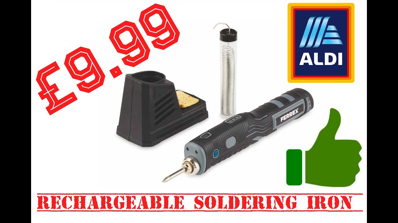 Aldi Ferrex 4V Cordless Rechargeable Soldering Iron Review