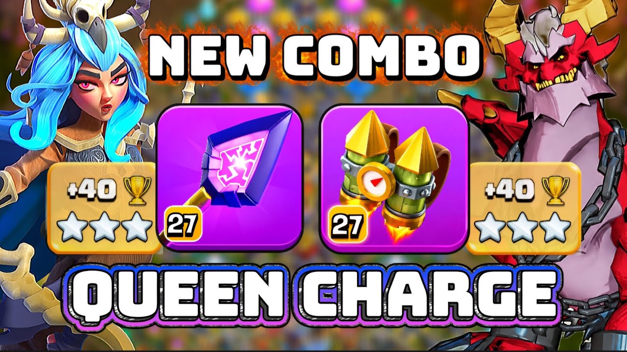 Queen Charge is Back in TH 18 with Monolith Arrow + Rocket Backpack | Cara Baru Tiga Bintang COC