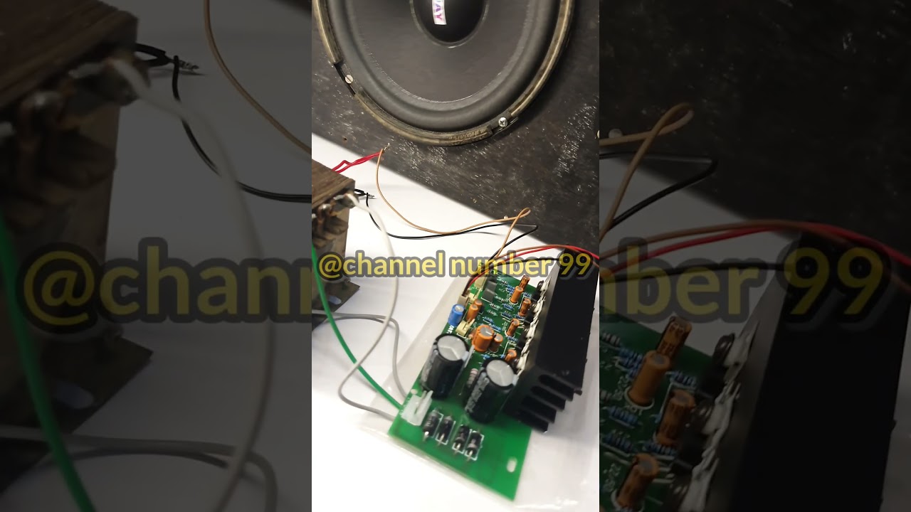 60+60 watt Hi-Fi stereo amplifier board 