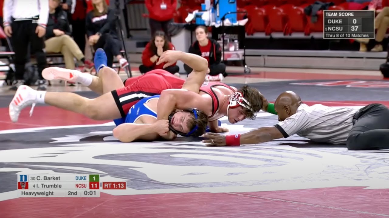 HWT Isaac Trumble (NC State) vs Connor Barket (Duke)
