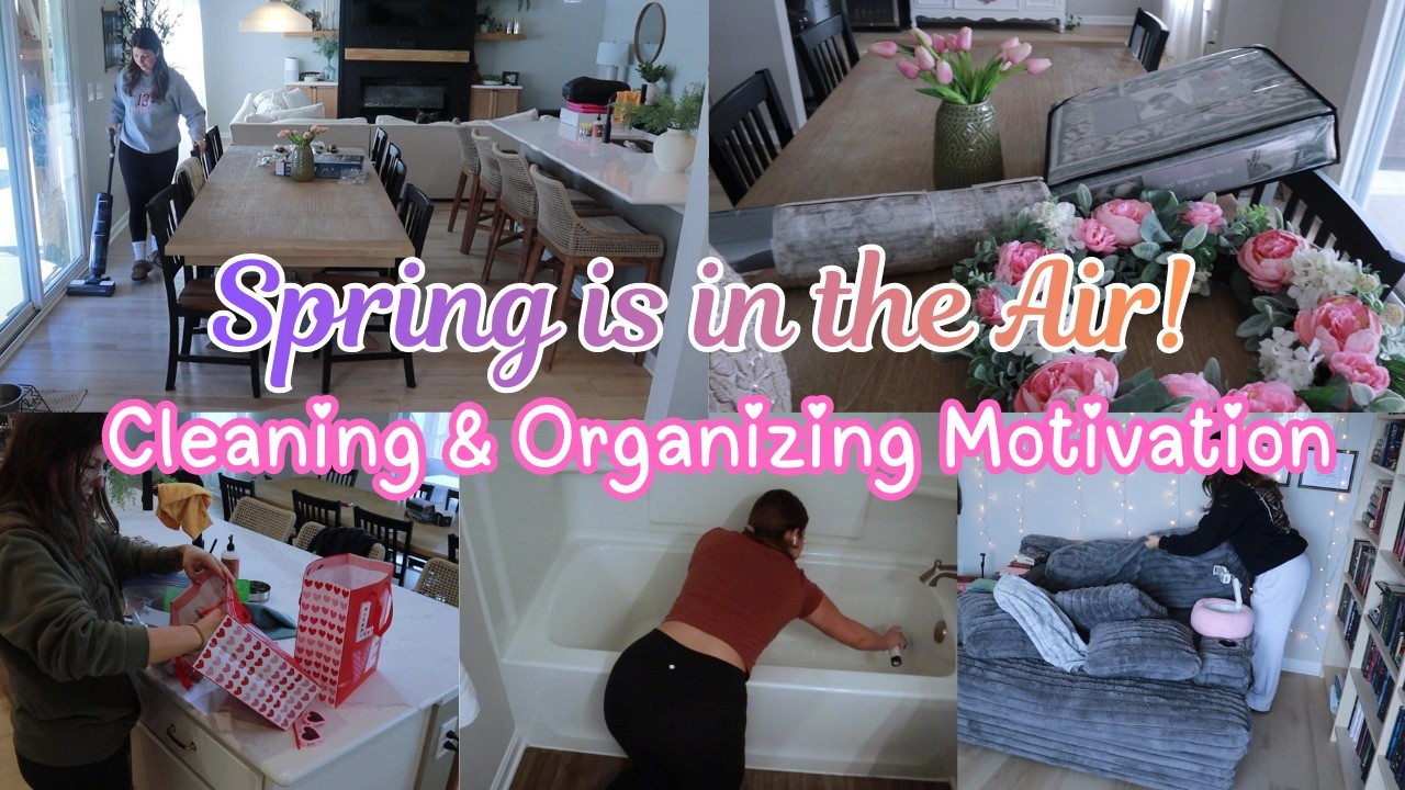 Spring Cleaning! | Deep Cleaning | Extreme Clean with Me | Spring Decor | Declutter + Organizing