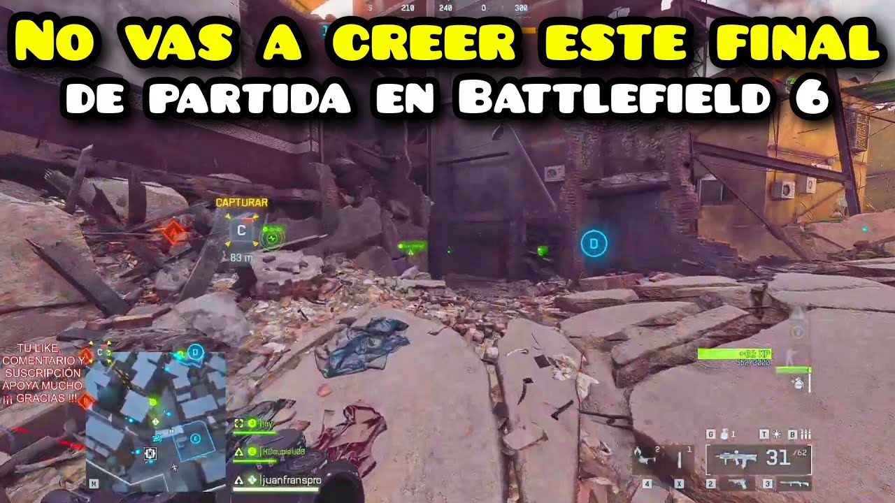 No vas a creer este final de partida en Battlefield 6