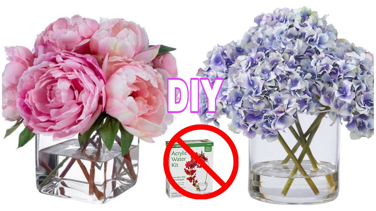 ARREGLOS FLORALES PRIMAVERA DIY AGUA ACRÍLICA  | YUDIT REYES