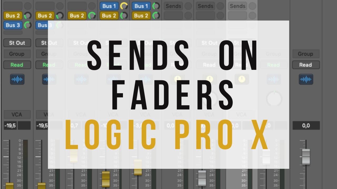 Sends on Faders/Independent Pan | Logic Pro X | # 154