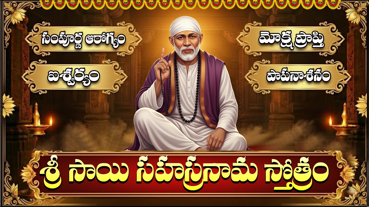 గురువారం రోజు షిరిడి సాయి సహస్రనామం వింటే కోరిన కోరికలు నెరవేరుతాయి | Shiridi Sai Sahasranamam