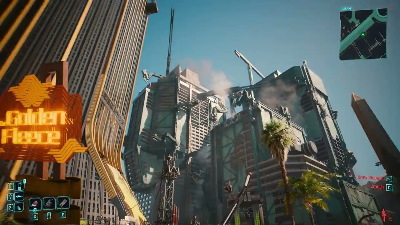 Cyberpunk 2077 Back in town, rooftop loot and roaming
