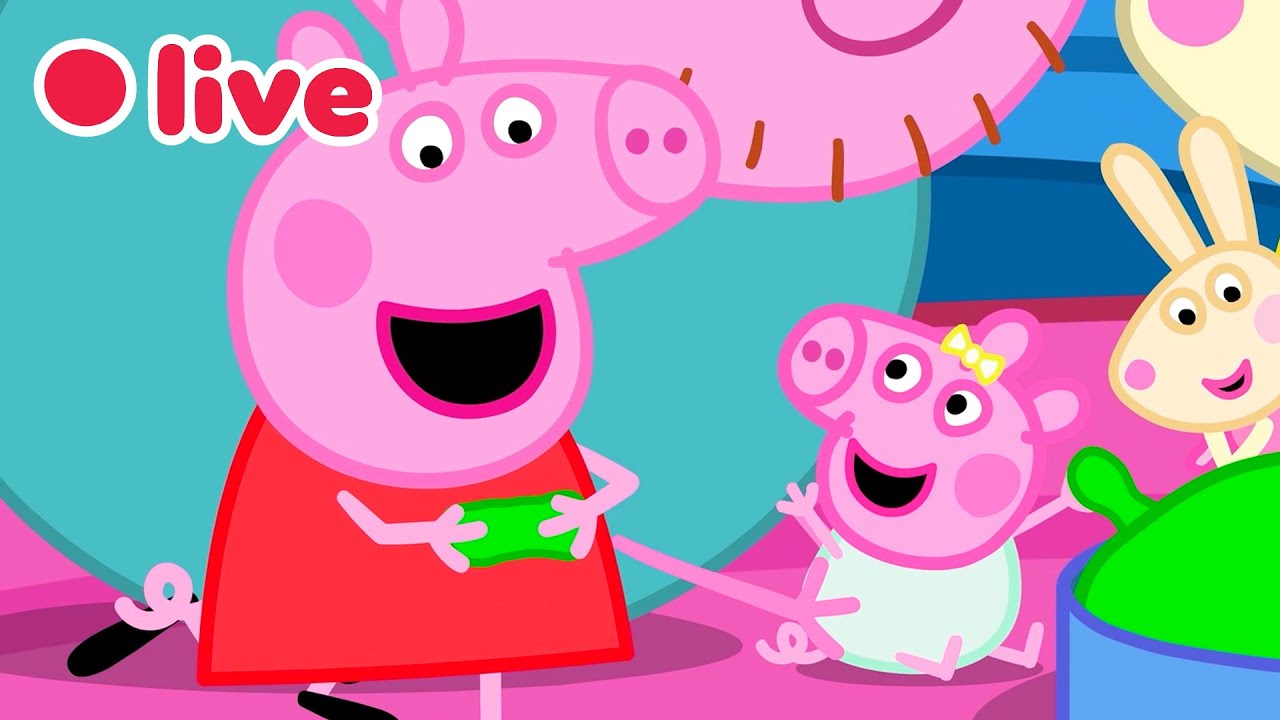 🔴 Peppa Wutz LIVE! BABY EVIE Episoden 🍼 Die Besten Momente von Evie 🥹 Cartoons für Kinder