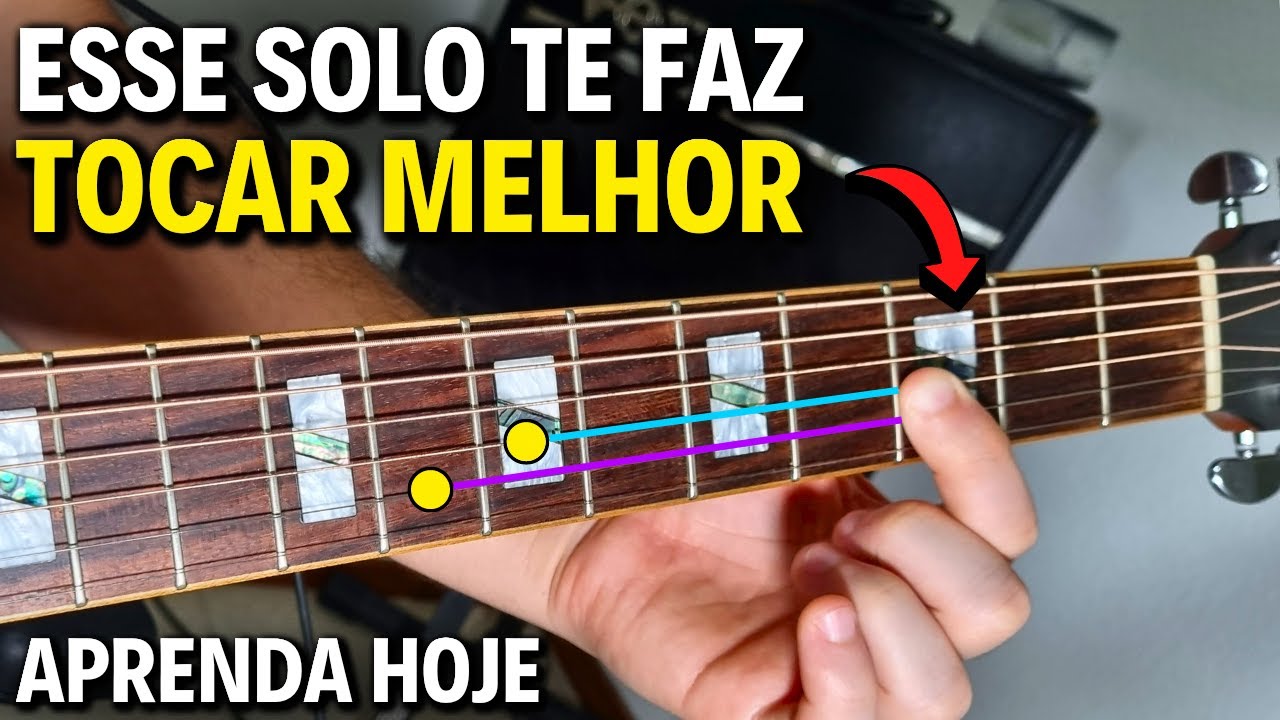 Esse SOLO PERFEITO me fez parar de subir e descer escalas ALEATORIAMENTE - Aula de violão SOLO