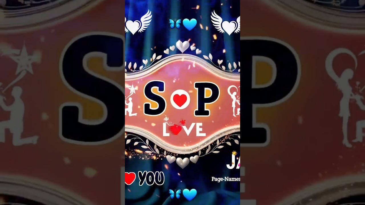 SP Name Stylish Love Video | WhatsApp status 🎯🥀 #nameart #lovestatus #yt