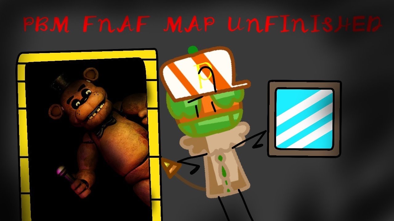 A few minutes of me dying in my Fanmade unfinished Fnaf map PBM that I need to fix a lil bit |part 1