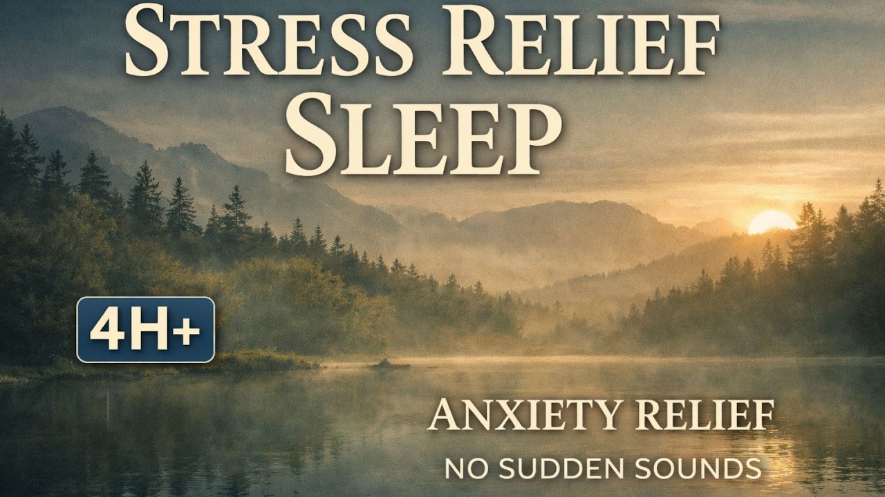 Sleep Music for Stress Relief (4+ Hours) | Anxiety Relief | No Sudden Sounds