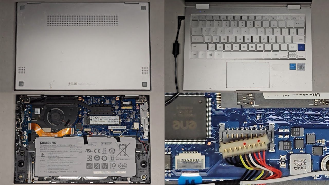 Samsung Galaxy Book Flex A Alpha NP730QCJ Disassembly SSD Upgrade Battery Replacement Repair