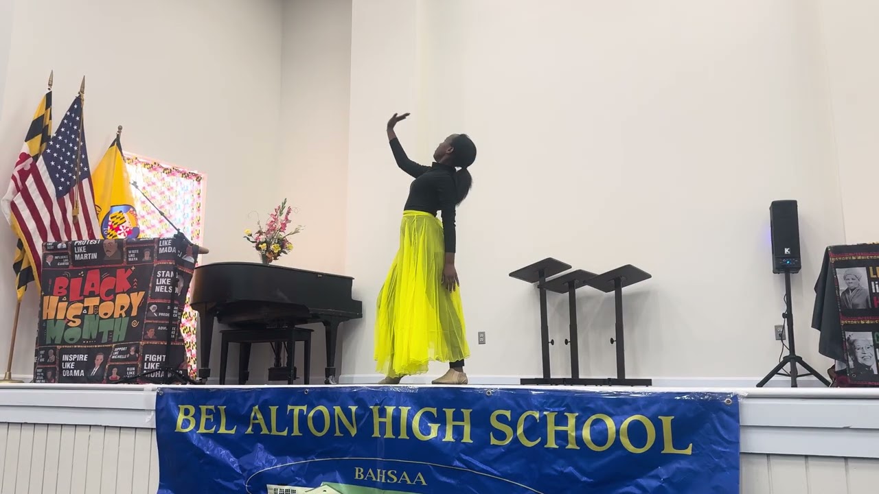 Dance to Stand Up by Cynthia Erivo for a Black History event at Bel Alton High School LaPlata, MD