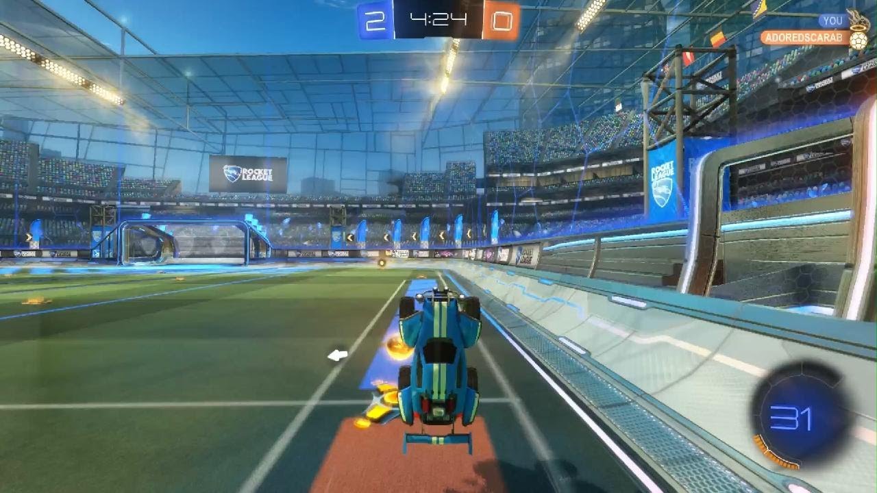 2v2 game play in Rocket League