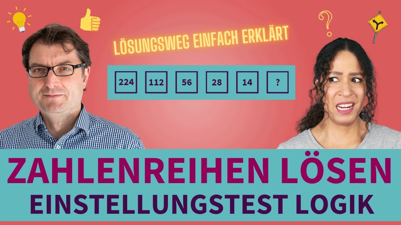 Zahlenreihen lösen | Einstellungstest Logisches Denken trainieren #einstellungstest #logik #lernen
