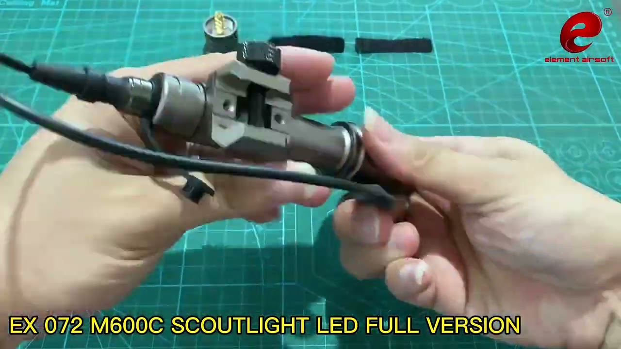 Element Airsoft PEQ 15 Tactical Flashlight Surefir M600 Light PEQ Green Laser IR Light Hunting