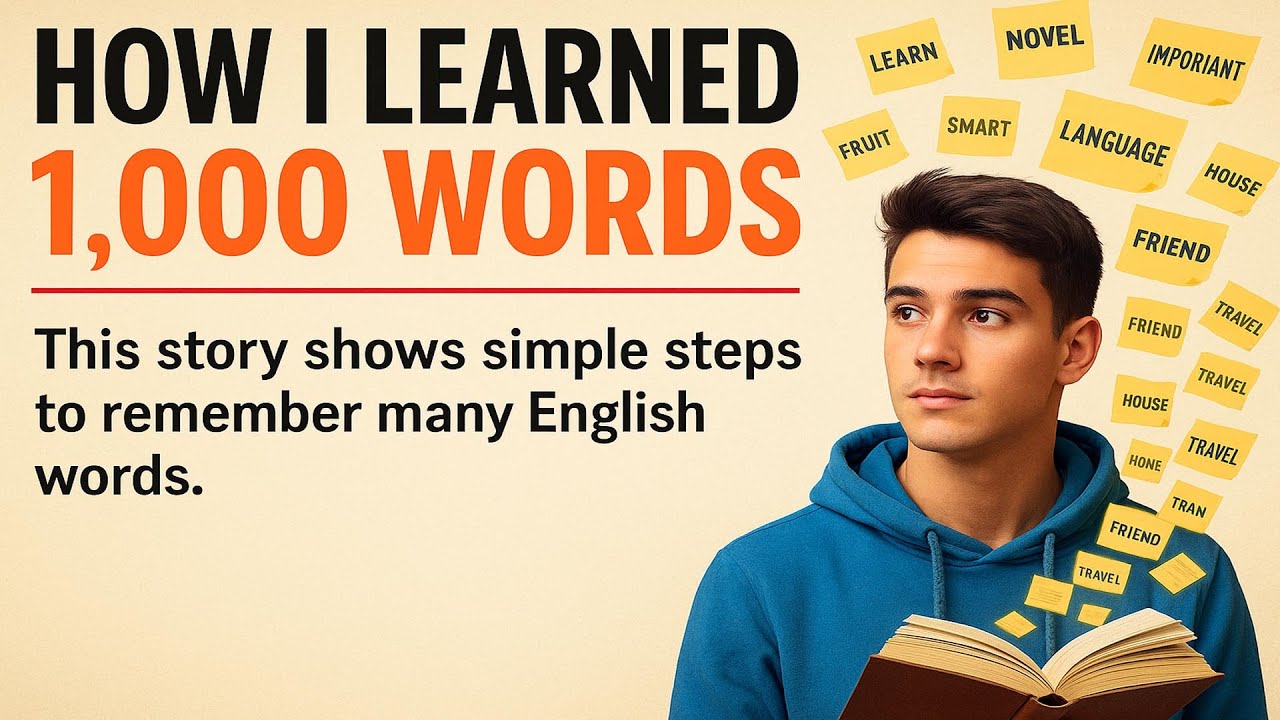 How I Learned 1,000 English Words | Remember Words Like a Genius ✅ English Listening