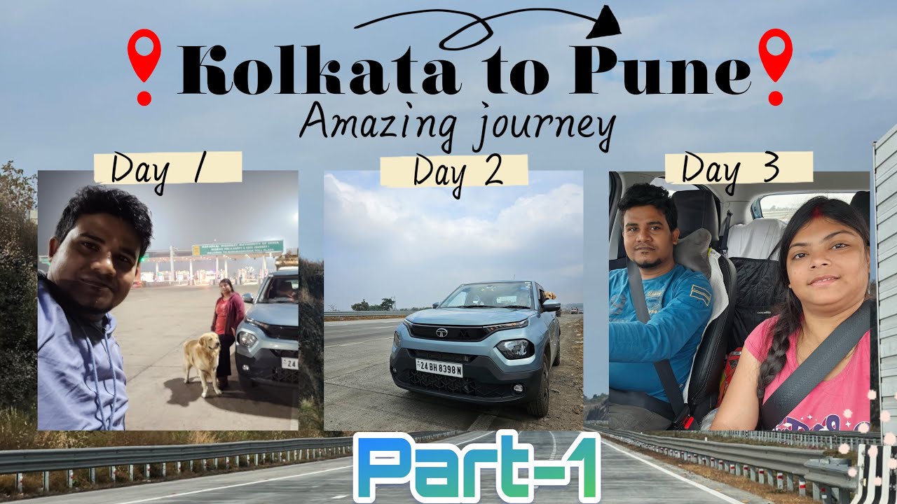 Kolkata to Pune Road Trip with Our Dogs | Part 1 | Exciting Journey Begins!🚙