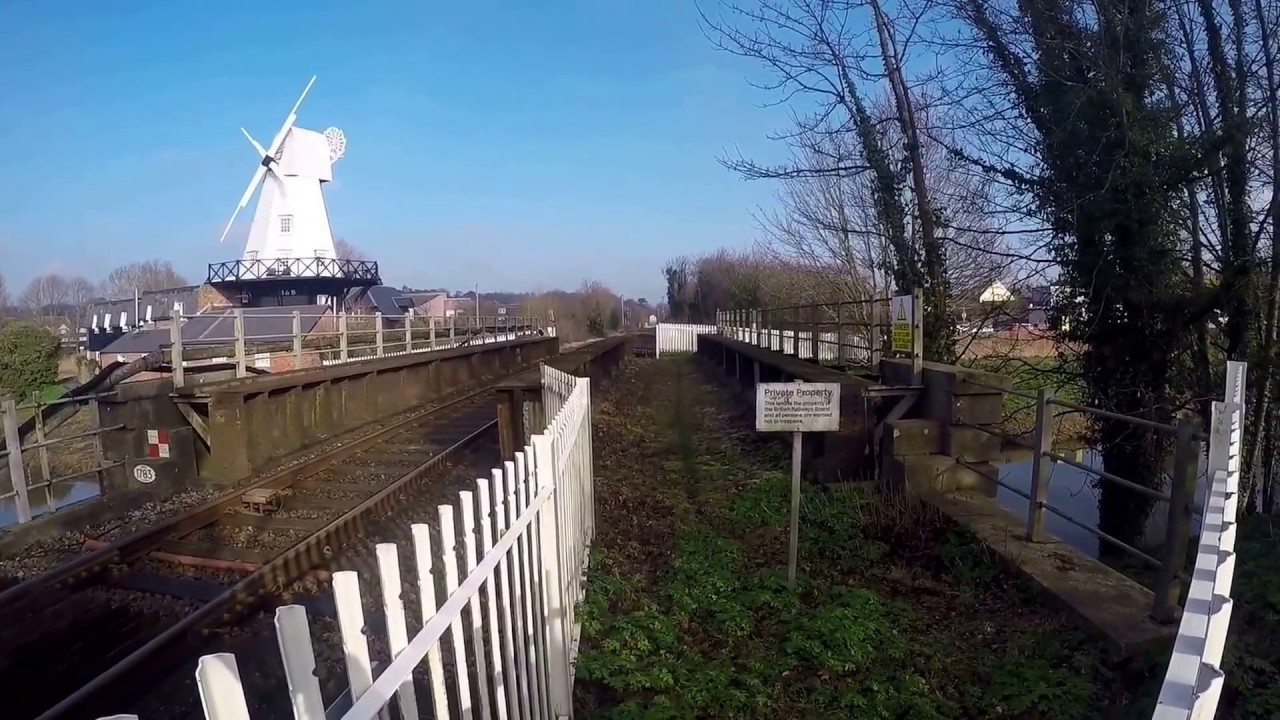 Disused Rye Harbour Branch line . Rye East Sussex