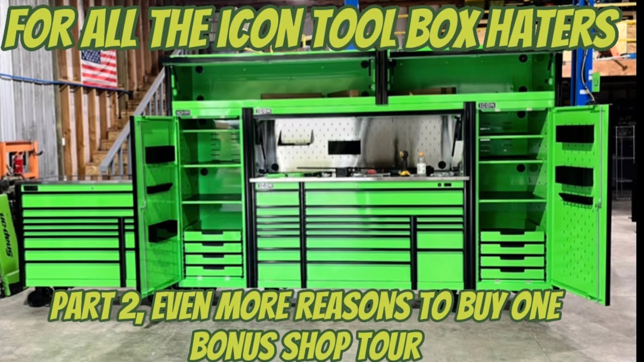 More reasons to buy Icon tool boxes, response to some comments, why I chose Icon, bonus shop tour