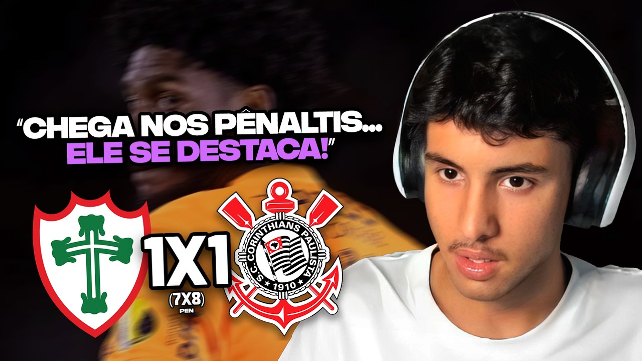 RENATO REAGE: PORTUGUESA 1(7) X (8)1 CORINTHIANS | PAULISTÃO 2026 | MELHORES MOMENTOS