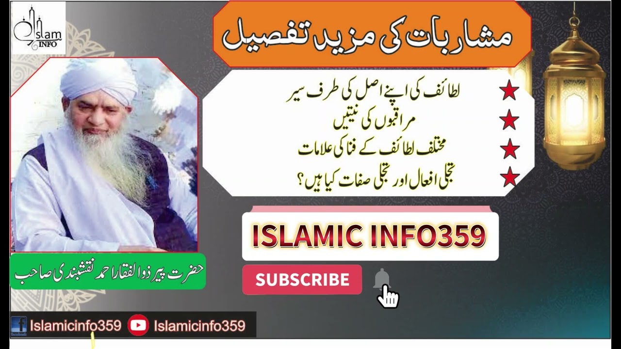 مشاربات کی مزید تفصیل II Masharbaat ki Mazeed Tafseel II Peer Mulana Zulfiqar Ahmad Naqshbandi
