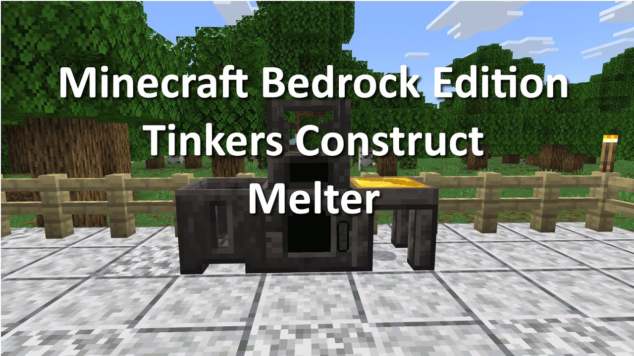 Minecraft Bedrock Tinkers Construct (бесплатно) Плавильная печь