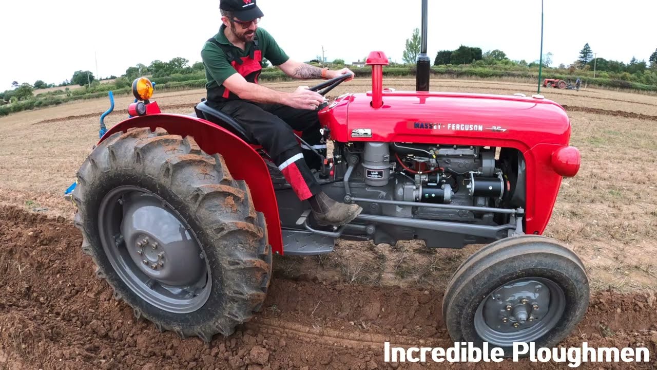 1960 Massey Ferguson 35 2.5 Litre 3-Cyl Diesel Tractor (38 HP) Ransomes Wythall Ploughing Match 2025