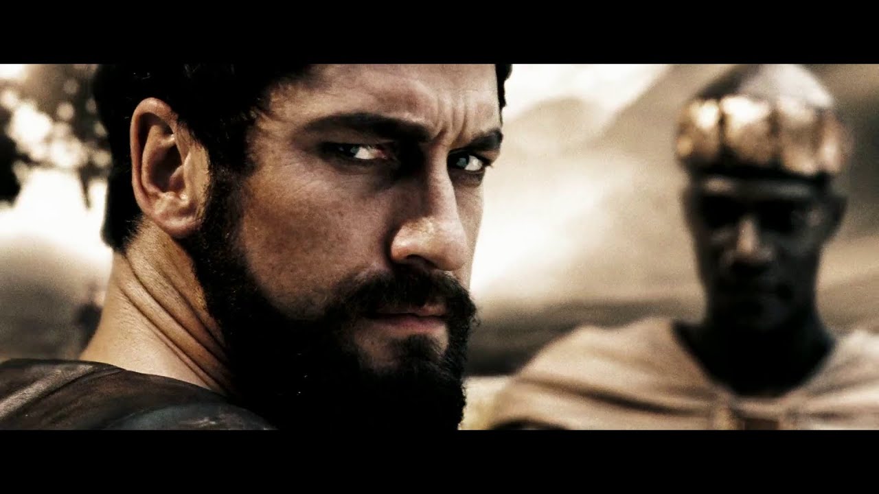 Spartan King meet Messenger in 300 [2006]