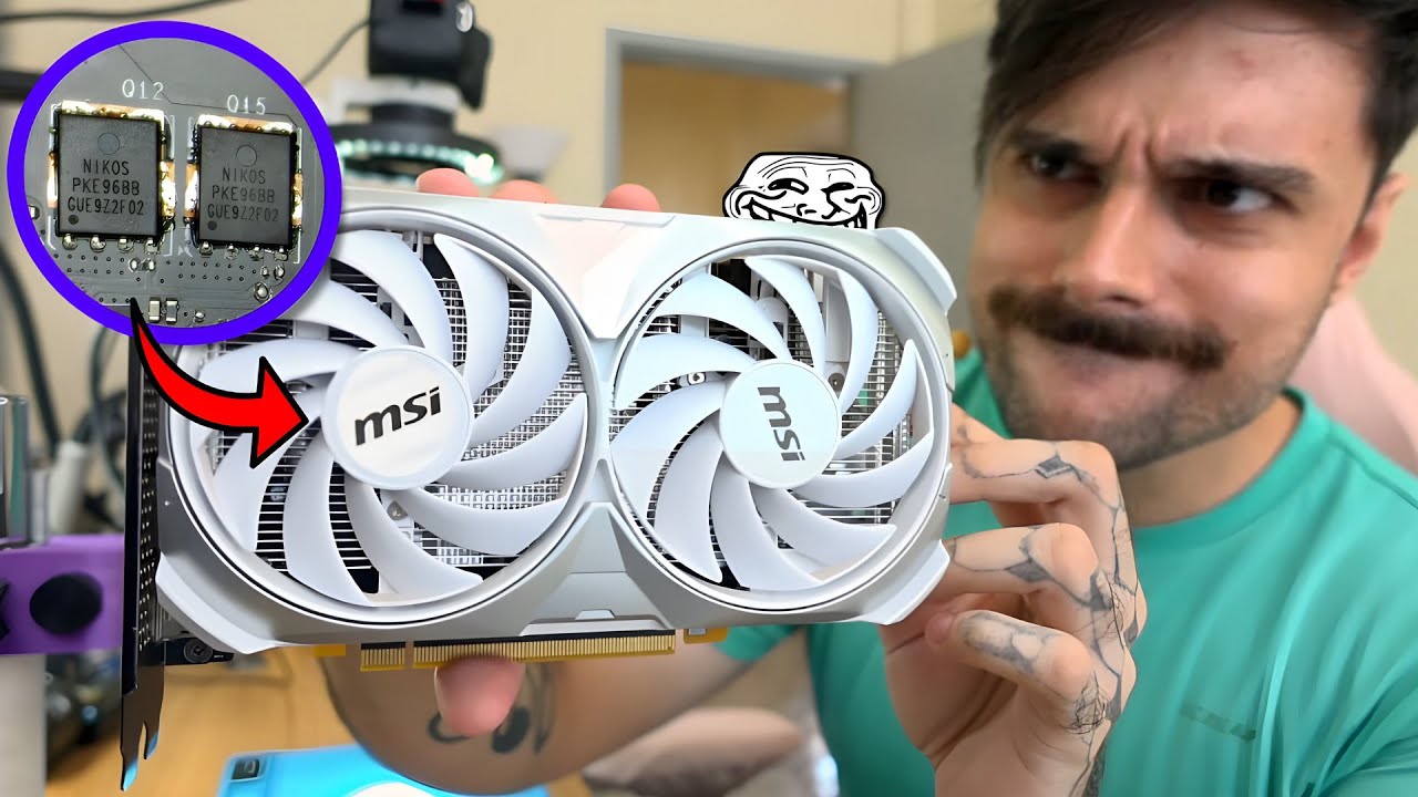 Consertei Uma RTX 4060 Usando Uma RX 580 KKKKKKKK