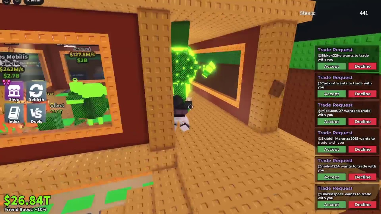 Trading in Sab Live! (Steal a Brainrot)