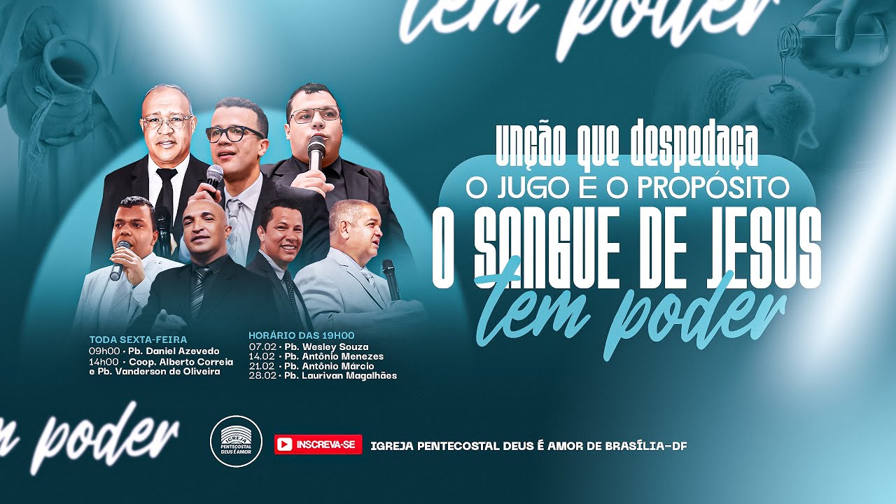 09h45 | IPDA AO VIVO | Igreja Deus é Amor Brasília/DF | A Unção que Despedaça o Jugo!