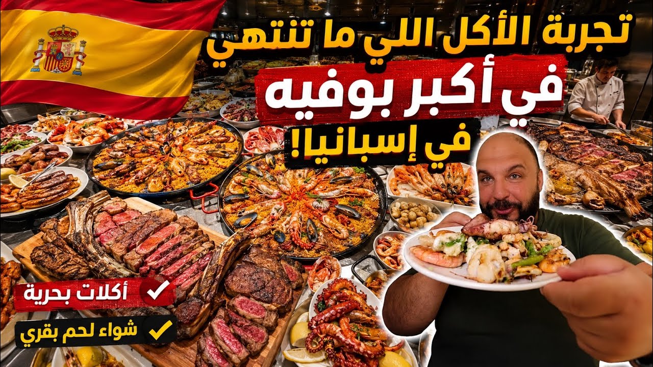 اكبر مطاعم بوفية في إسبانيا 🇪🇸