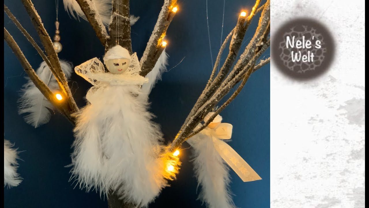 Weihnachtsdeko basteln, Christbaumschmuck, Engel Geschenkanhänger, DIY Anleitung by NeleC.