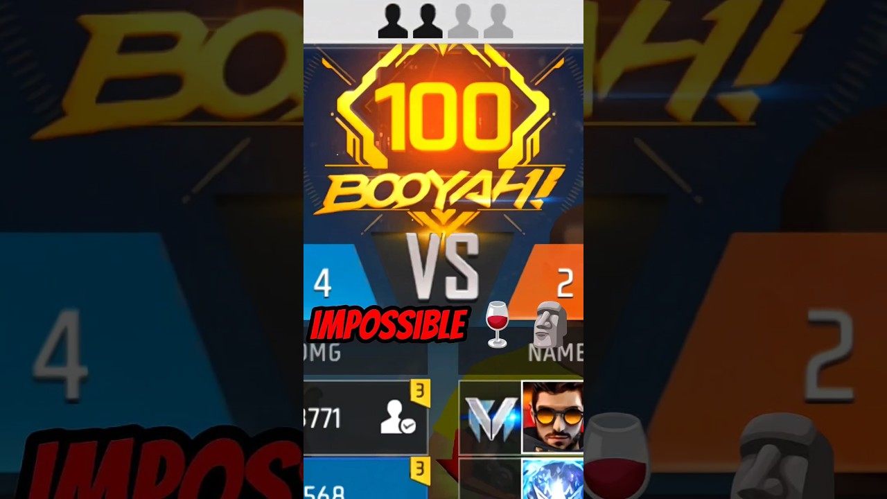 100 Booyah Streak !! Cs Ranked 1VS4 🤯 Impossible Clutch On Live 🍷🗿