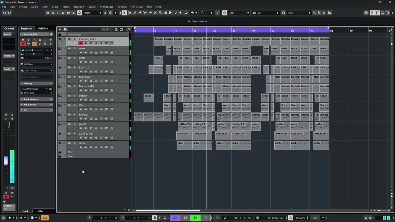 Xigaza beat in Cubase 14
